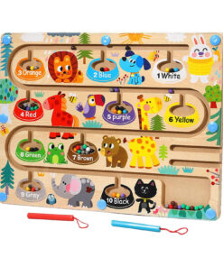 Labirint magnetic , joc sortare culori, 3 ani 01