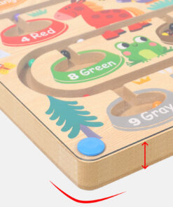 Labirint magnetic , joc sortare culori, 3 ani 02