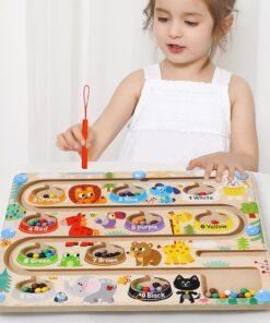 Labirint magnetic , joc sortare culori, 3 ani 04