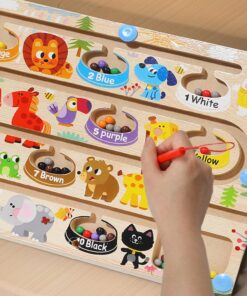 Labirint magnetic , joc sortare culori, 3 ani 06