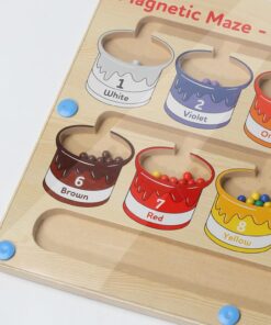 Labirint magnetic , joc sortare culori, 3 ani 09