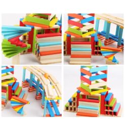 Set Cuburi de Constructii creative din Lemn - 150 piese