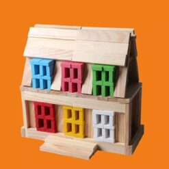 Set Cuburi de Constructii creative din Lemn - 150 piese