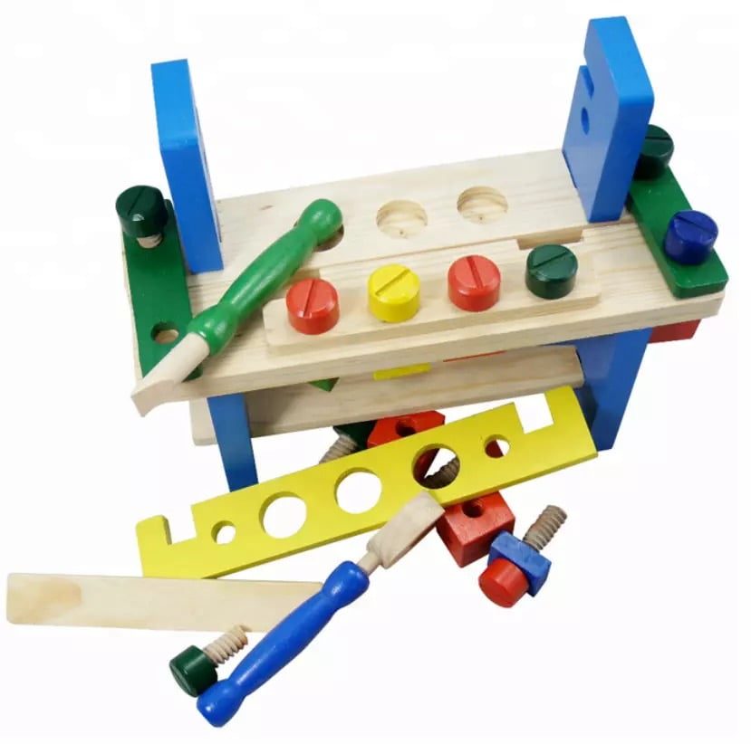 Banc de scule din lemn - Micul Tamplar, 3 ani - imagine 2