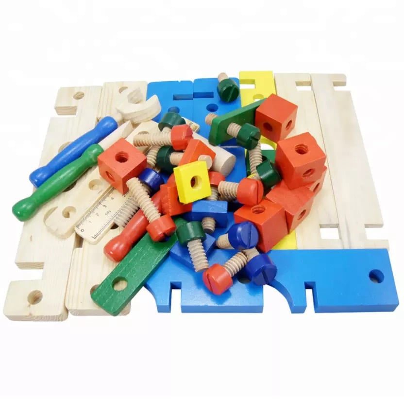 Banc de scule din lemn - Micul Tamplar, 3 ani - imagine 3