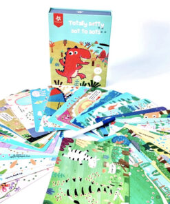 Joc educativ cu 32 planse reutilizabile - Dot to Dots