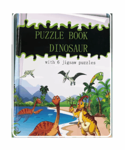 Carte educativa cu 6 puzzle-uri - Lumea Dinozaurilor - 72 piese
