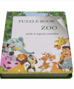 Carte educativa cu 6 puzzle-uri – Bun venit la Zoo - 72 piese