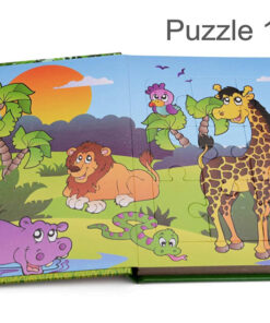 Alternative view of Carte educativa cu 6 puzzle-uri – Bun venit la Zoo - 72 piese