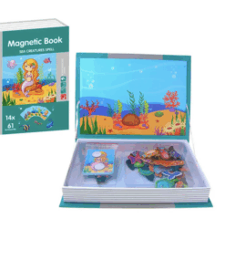 Puzzle magnetic-Carte educativa Mica Sirena, 3 ani
