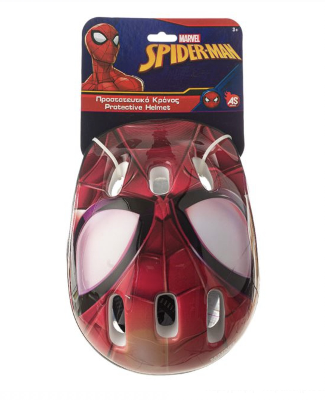 Casca Protectie Copii Spiderman, multicolora, 52-56 cm - imagine 3