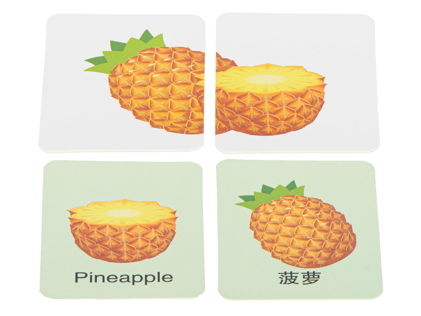 Joc educativ de asociere - carti de joc cu fructe si legume in cutie metalica - imagine 3