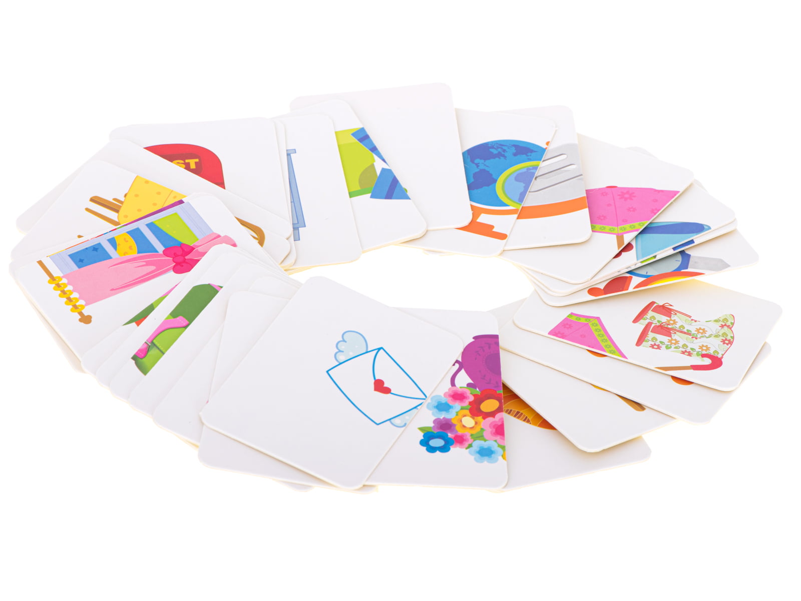 Joc educativ de asociere - carti de joc cu obiecte - imagine 3