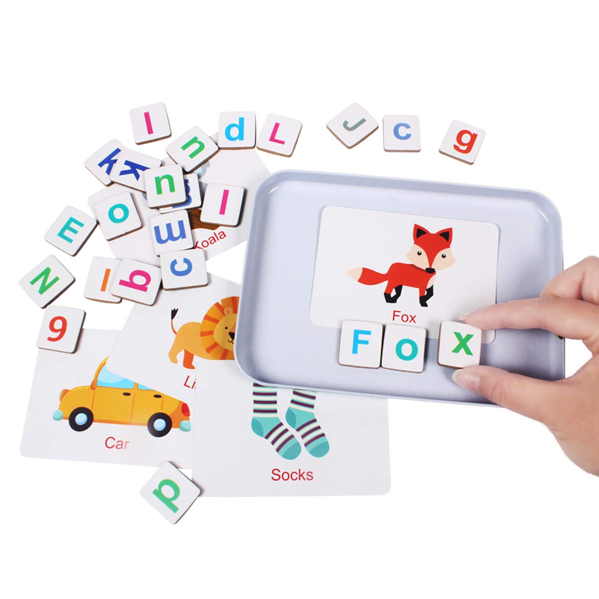 Joc magnetic de asociere cu litere, cifre si imagini - imagine 2