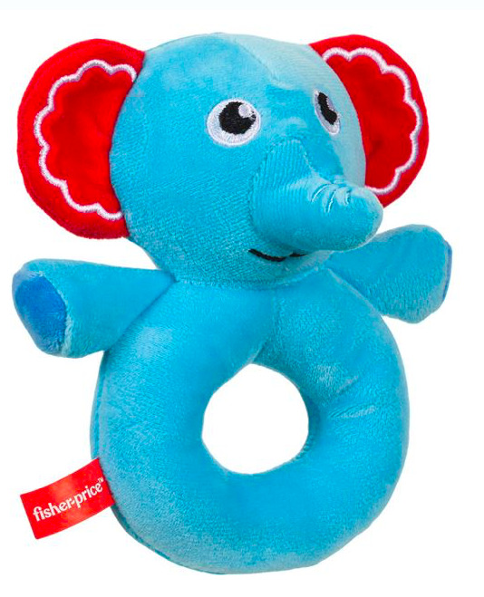 Jucarie zornaitoare de plus pentru bebelusi - Elefantel Fisher Price - imagine 3