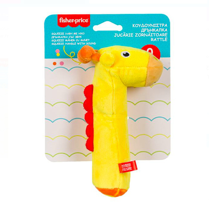 Jucarie zornaitoare de plus pentru bebelusi - Girafa Fisher Price