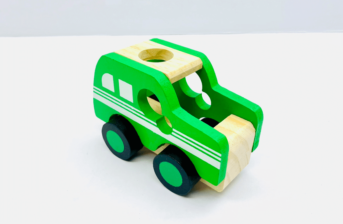 Masinuta de armata din lemn - imagine 3