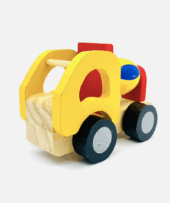 Masinuta betoniera din lemn