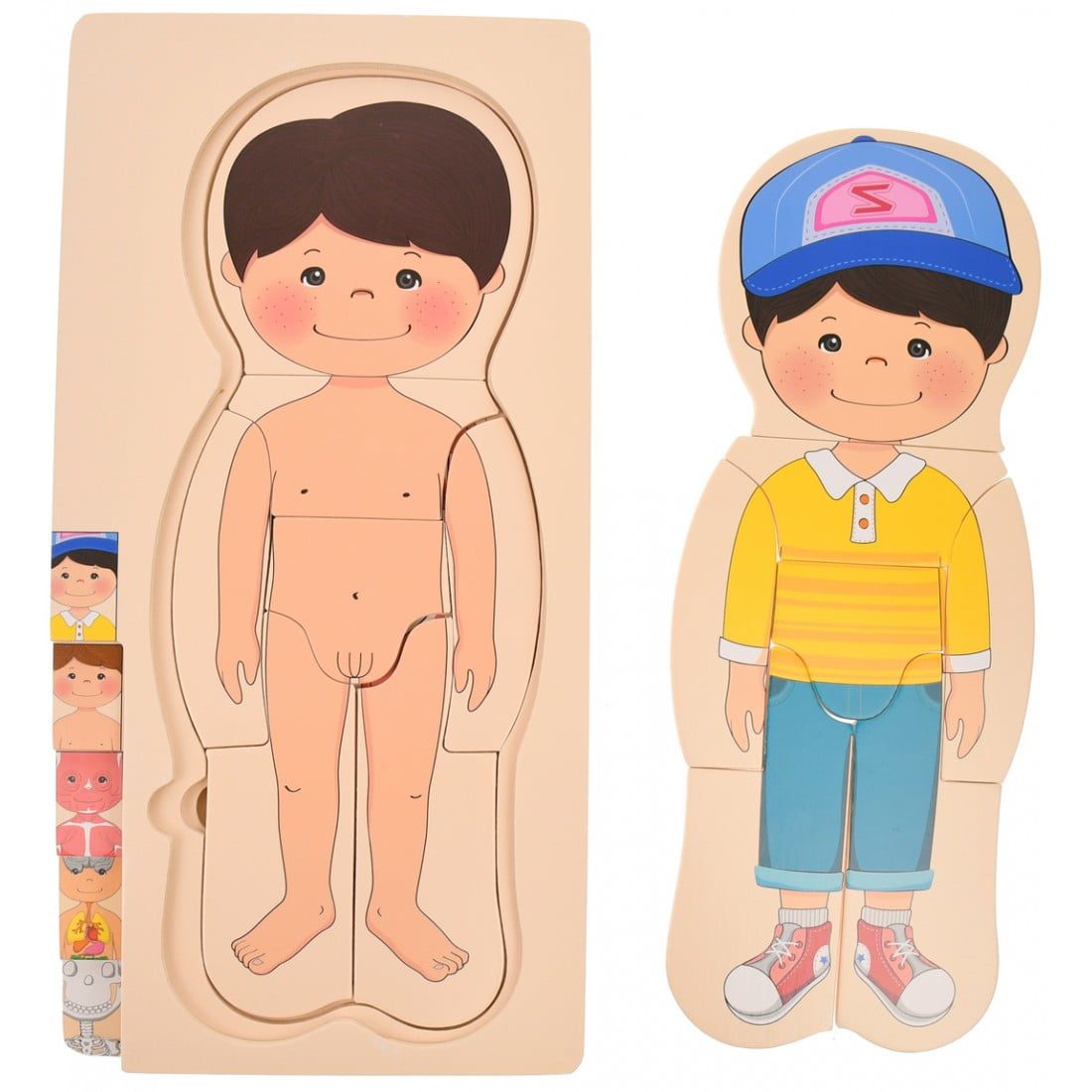 Puzzle Stratificat Corpul Uman - Baiat - imagine 2