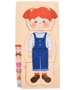 Puzzle Stratificat, Anatomia Corpului Uman, Fetita