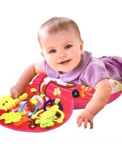 Perna cu activitati pentru bebelusi cu jucarii - Roz