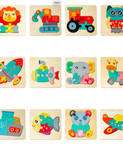 Alternative view of Puzzle 3D din lemn cu 7 piese - Vapor, 3 ani