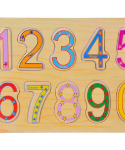 Puzzle incastru din lemn cu 10 numere