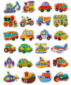 Alternative view of Set 24 puzzle din 2 piese - Mijloace de transport, 3 ani