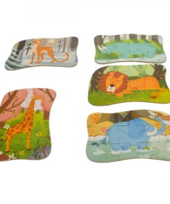 Alternative view of Set 5 Puzzle-uri cu Animale Salbatice, 3 ani
