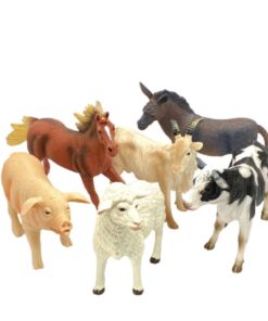 Alternative view of Set de 6 animale mari de la Ferma - Farm Animals, 16 cm