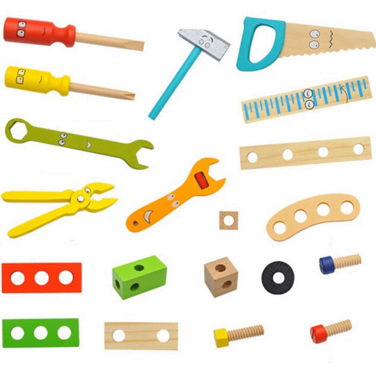 Trusa unelte din lemn pentru copii, 3 ani - imagine 3