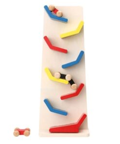 Circuit cu masinute din lemn Zig Zag