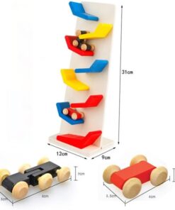 Alternative view of Circuit cu masinute din lemn Zig Zag