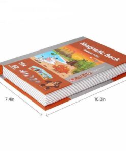 Alternative view of Carte educativa magnetica tip puzzle - Animale din Jungla