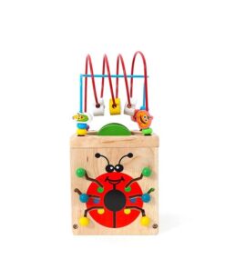 Alternative view of Centru de activitati Cub, din lemn 6 in 1, 30 cm