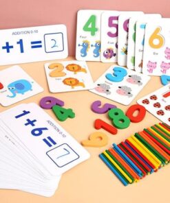 Alternative view of Joc de asociere din lemn - Iubesc Matematica