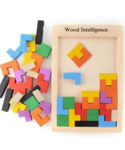 Alternative view of Joc educativ - Tetris din lemn, 3 ani