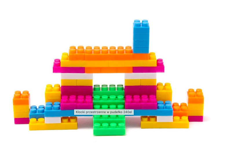 Cuburi de construit tip lego 240 piese mici - imagine 4