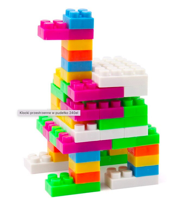 Cuburi de construit tip lego 240 piese mici - imagine 5