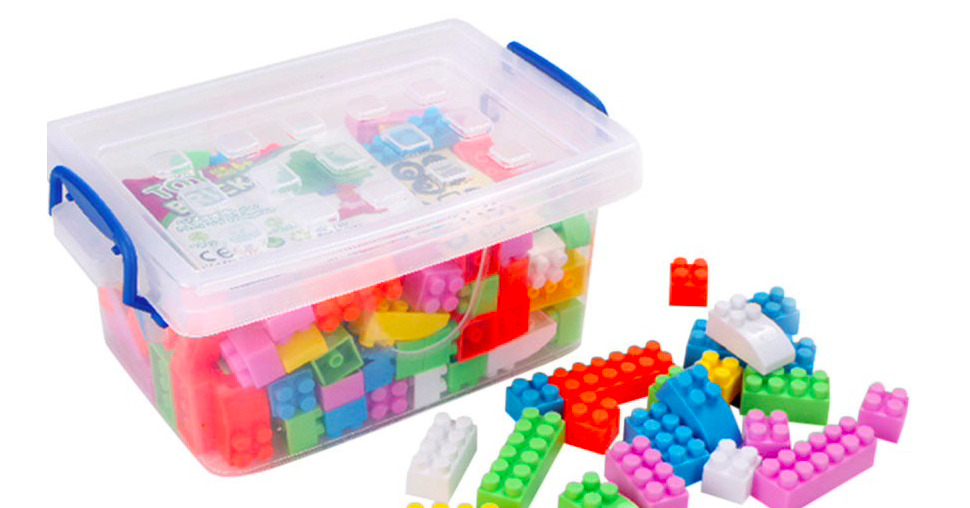 Cuburi de construit tip lego 240 piese mici