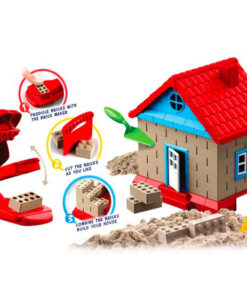 Alternative view of Joc creativ cu nisip kinetic - Creez casuta, joc educativ 3 ani