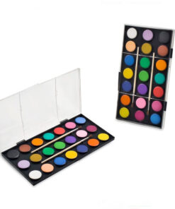 Paleta acuarele uscate cu 21 culori si pensula - Water Color