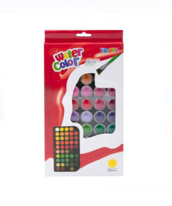 Alternative view of Paleta acuarele uscate cu 48 culori si pensula - Water Color