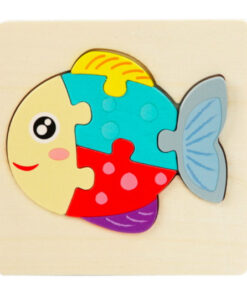 Puzzle 3D din lemn cu 7 piese - Pestisor