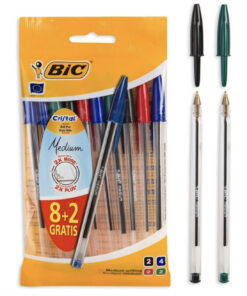 Set 10 pixuri BIC Crystal, 4 culori