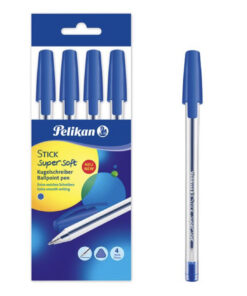 Set 4 pixuri albastre, Pelikan Ballpen Stick