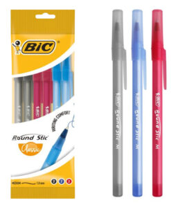 Set 6 pixuri BIC Round Stick, 3 culori