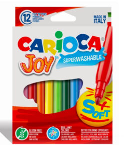 Set de 12 carioci cu varf subtire super lavabile, Carioca