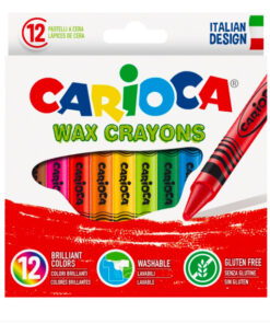 Set de 12 creioane cerate - Carioca WAX Crayons