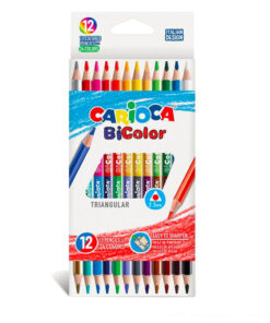 Set de 12 creioane colorate Carioca Bicolor